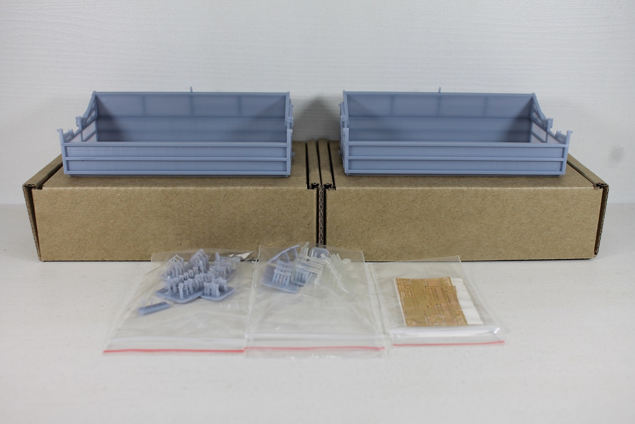 1:43 Надставные борта с набором для доработки для сцепки КАЗ-4540 и Г-8535 (ССМ, АИСТ, АвД) - GK-FM113