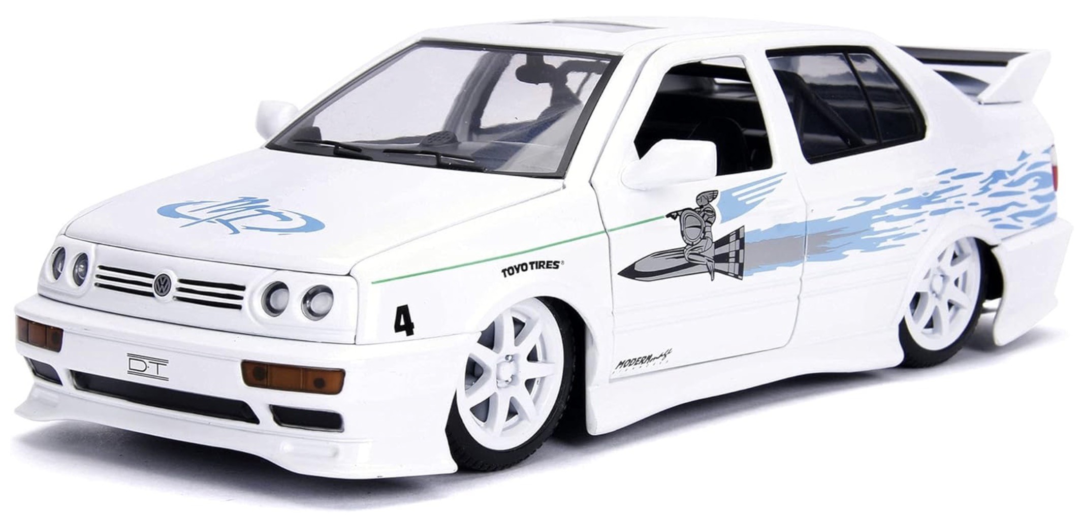 1:24 VOLKSWAGEN Jetta A3 Джесси из фильма Форсаж (Fast & Furious) (1995), белый - 253203025