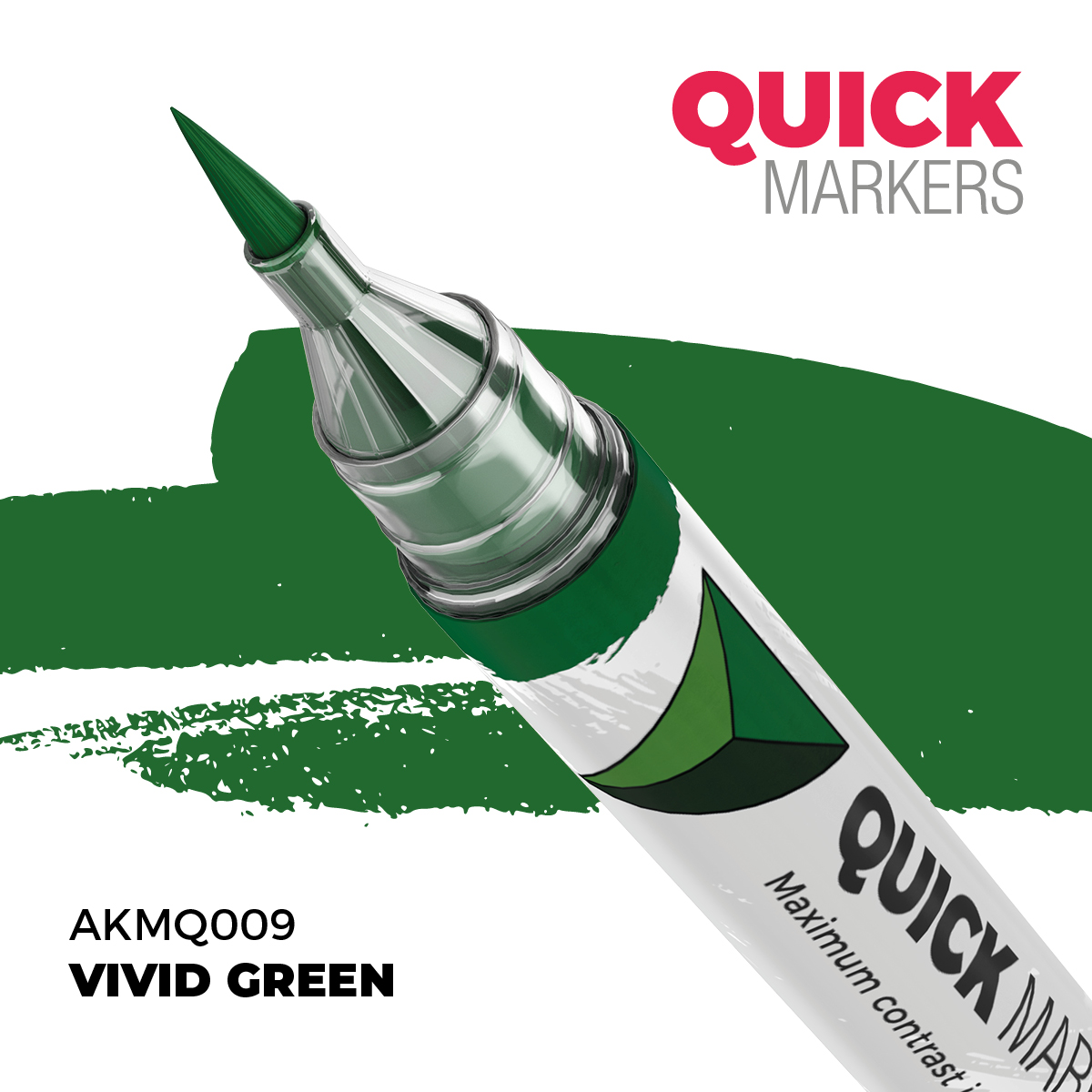 Маркер QUICK MARKER - Ярко-зелёный / Vivid Green - AKMQ009