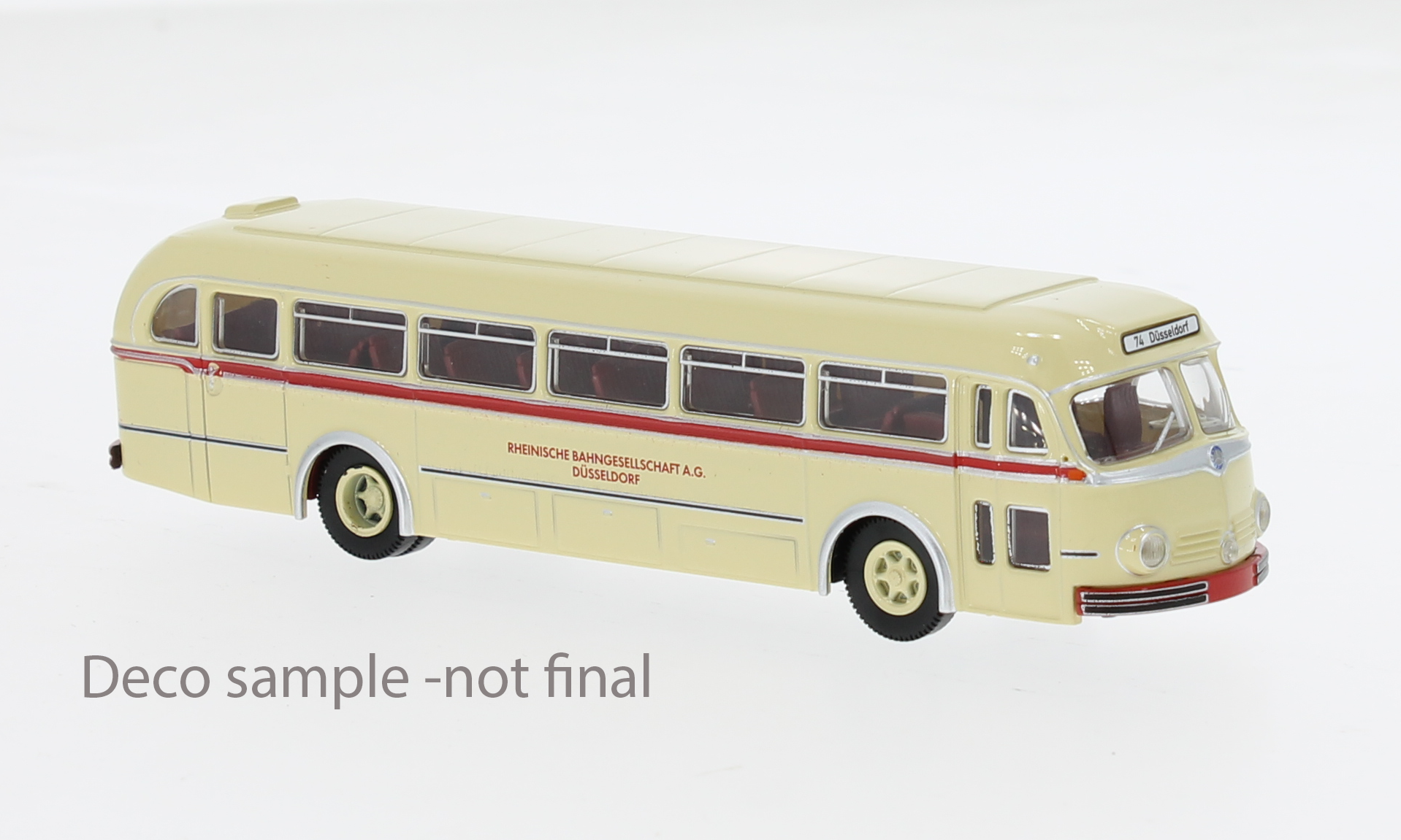 1:87 MERCEDES-BENZ O 6600 H Stadtbus Rheinbahn Düsseldorf (1951), beige - 50520