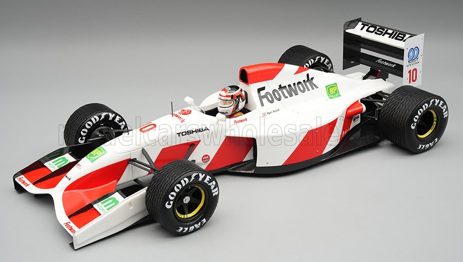 1:18 Footwork F1 FA13 Mugen HONDA №10 Belgium GP With Rain Tires (with pilot figure) (1992) Aguri Suzuki - TMD18-458C