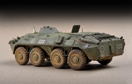 1:72 Сборная модель Российский бронетранспортёр БТР-70 АПЦ ранний выпуск - 07137