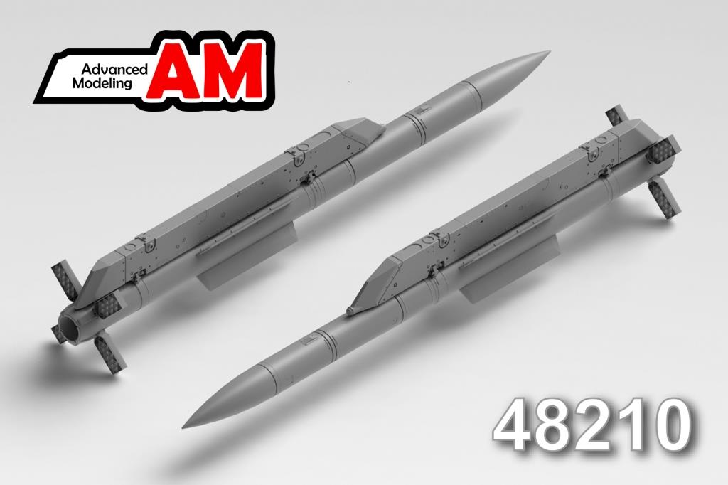 1:48 Авиационная управляемая ракета Р-77-1 с пусковой АКУ-170 - amc 48210