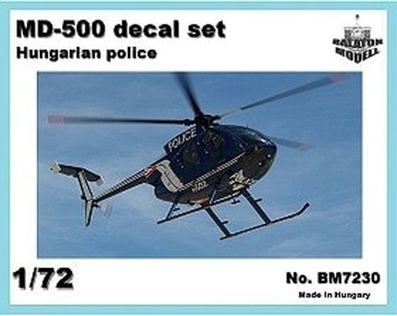 1:72 Декаль MD-500 heli. Police HUN markings - BM7230