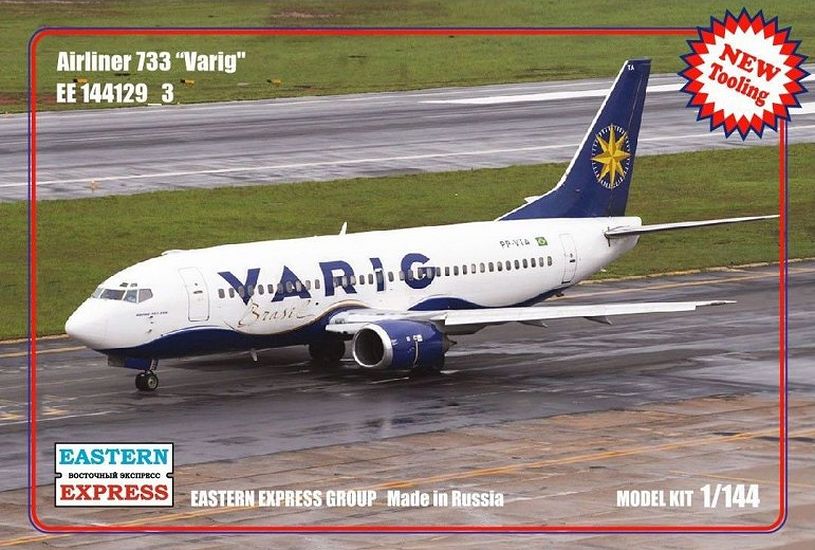 1:144 Сборная модель Авиалайнер Boeing 737-300 (VARIG) - 144129-3