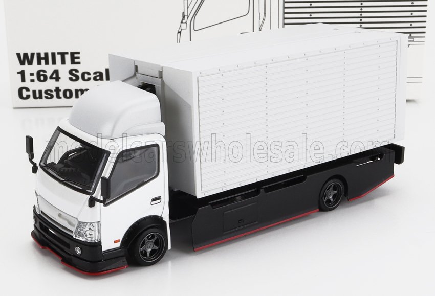 1:64 ISUZU Custom Truck Car Transporter (1993), White - MT6406B3