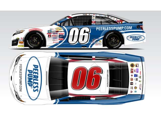 1:64 Toyota Camry #06 Brayton Laster *PEERLESS PUMP.COM*, white/blue/red 2025 - A062565PERBY