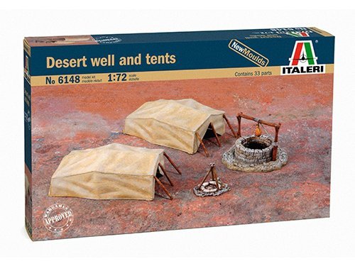 1:72 Сборная модель Диорама Desert Well and Tents - 6148