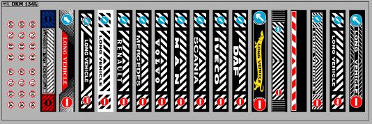 1:43 Декаль Брызговик для гузовиков и прицепов вариант 36 - DKM1345