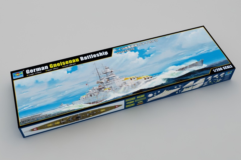 1:700 Сборная модель Немецкий линкор 'Гнейзенау' - 06736