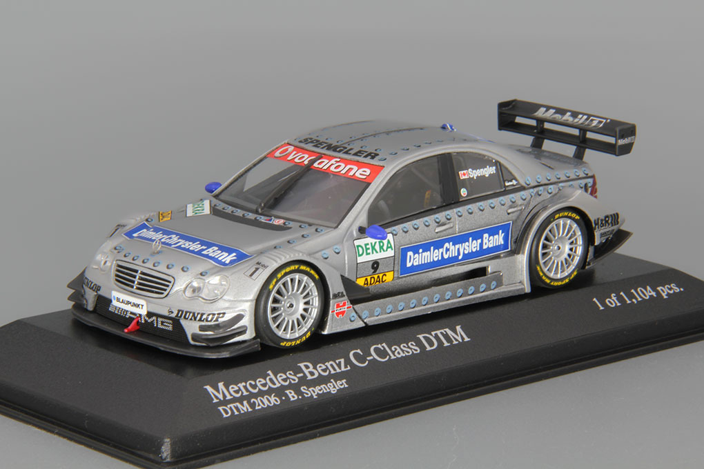 1:43 MERCEDES-BENZ C-Class DTM 2006 Team DC Bank #9 Bruno Spengler, silver - 400063609