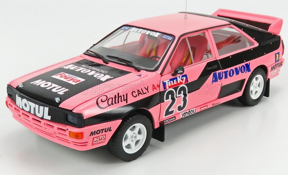 1:18 AUDI QUATTRO A1 №23 FRENCH RALLYCROSS (1987) C.CALY, PINK/ BLACK - 4251