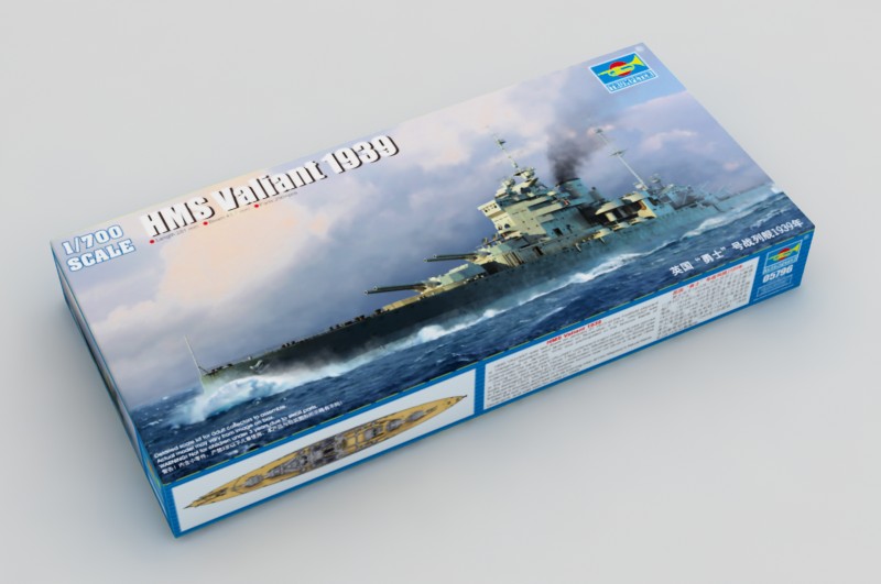 1:700 Сборная модель Британский линкор HMS Valiant 1939г. - 05796