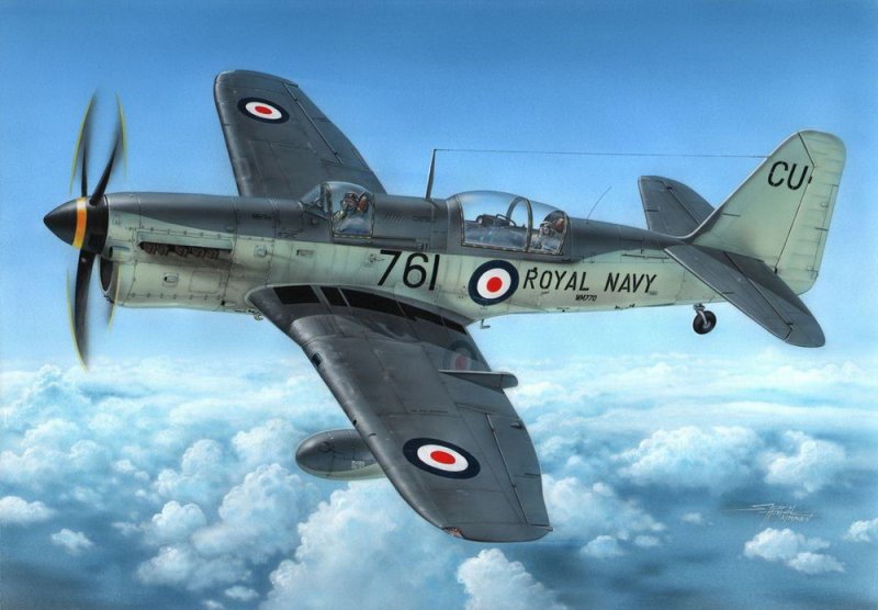 1:48 Сборная модель Fairey Firefly AS Mk.7 Antisubmarine version - SH48130
