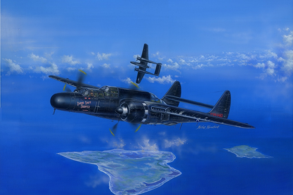 1:48 Сборная модель Самолет US P-61B Black Widow - 81731