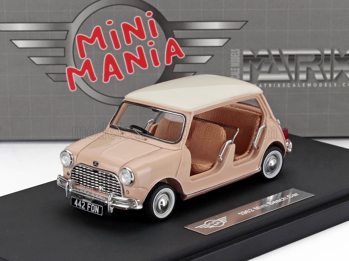 1:43 MINI Strand Auto (1962), beige / white - MXMM430143