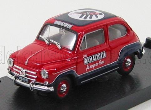 1:43 FIAT 600D COMMERCIALE RAMAZZOTTI (1960), RED BLUE - R285