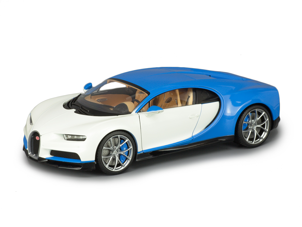 1:18 Bugatti Chiron голубой с белым - 11010MB-BLUE