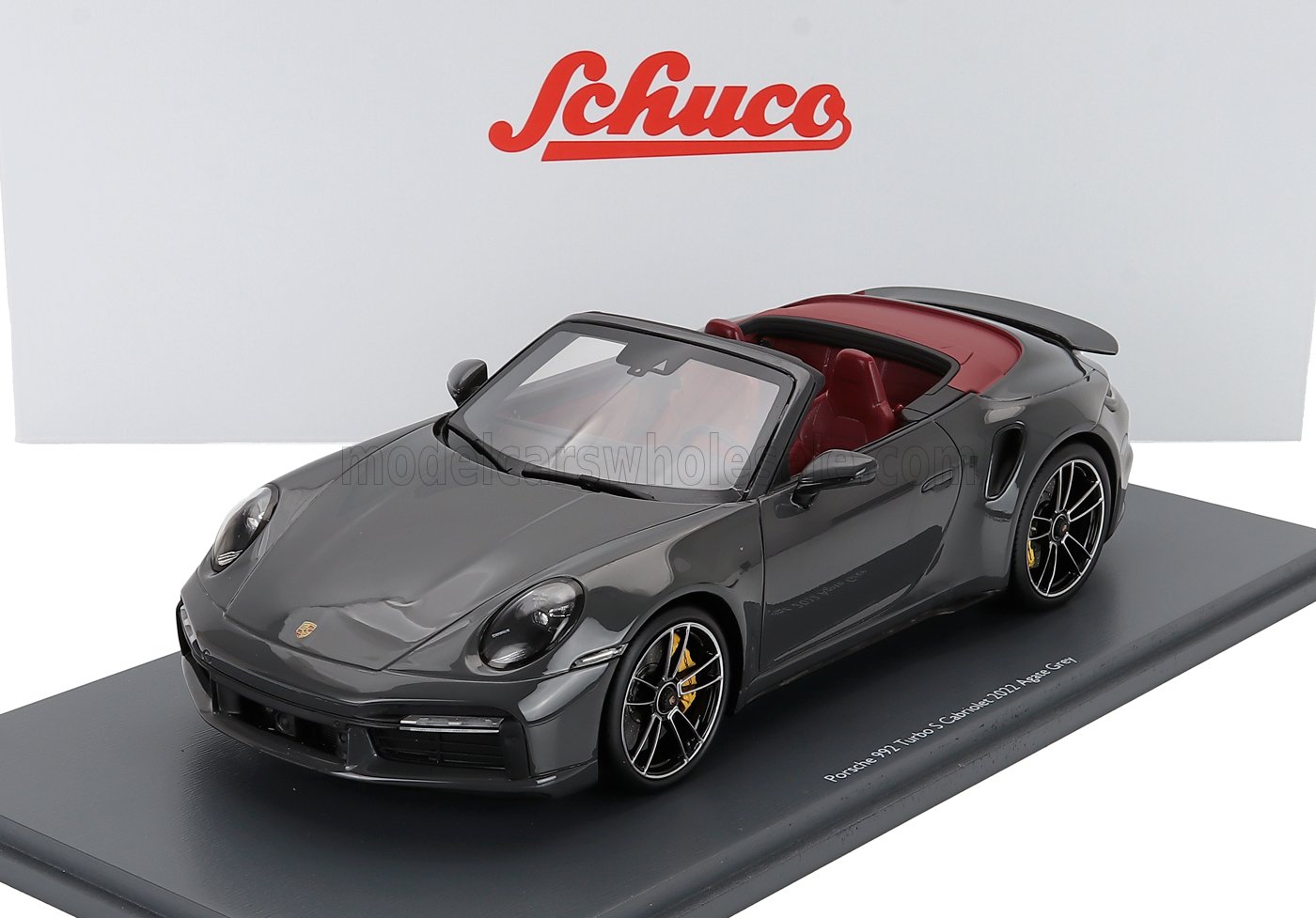 1:18 PORSCHE 911 992 Turbo S Cabriolet Open (2022), Grey - 18U00143