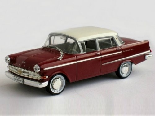1:43 OPEL KAPITAN P2.6 (1959-1965), dark red / white - OP18