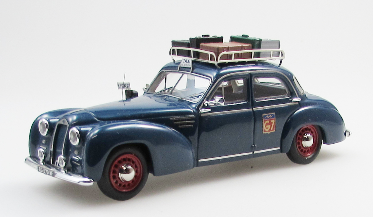 1:43 DELAGE D6-3L sedan Paris taxi (1948-54), blue - EMEU43029F