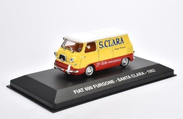 1:43 FIAT 600 FURGONE 'SANTA CLARA' 1962 Yellow/Red - AF089