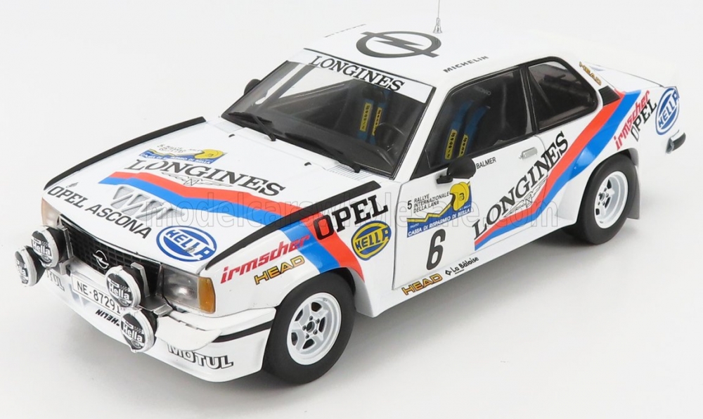 1:18 OPEL  ASCONA 400 (night version) №6 RALLY INTERNAZIONALE DELLA LANA (1982) J.P.BALMER - F.CAVALLI, WHITE/BLUE/ORANGE - 5377