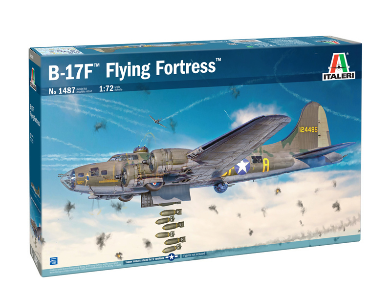 1:72 Сборная модель BOEING B-17f Flying Fortress Military Airplane 1930 - 1487