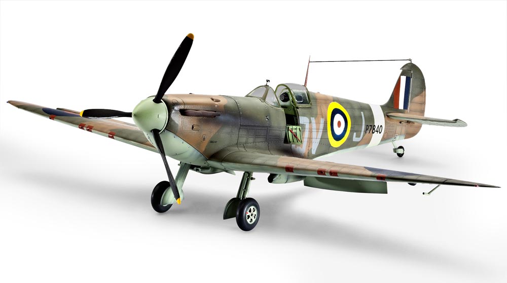 1:32 Сборная модель Supermarine Spitfire Mk.IIa - 03986