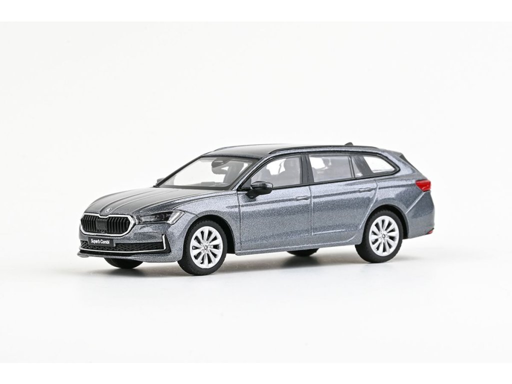 1:43 SKODA Superb IV Combi (2023) Šedá Graphite Metalíza - 047CV