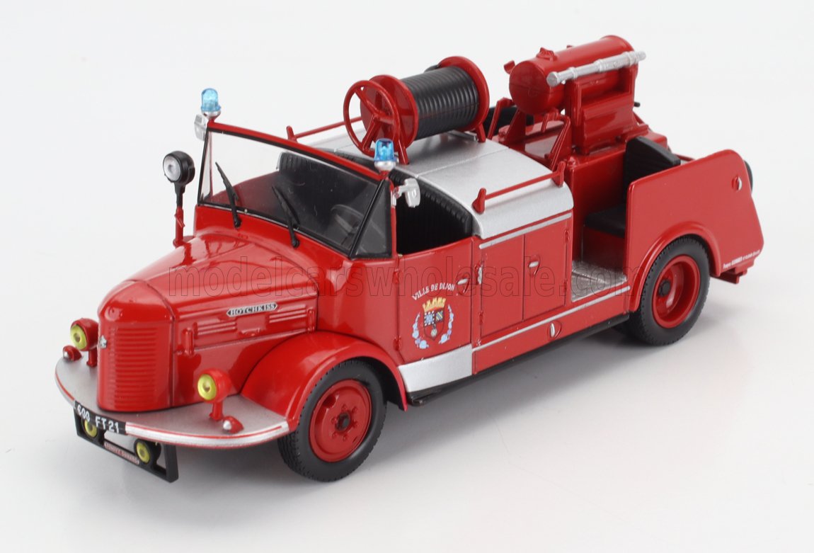 1:43 HOTCHKISS Pl50 Tanker Truck Fire Engine (1960), Red - ACPOM001