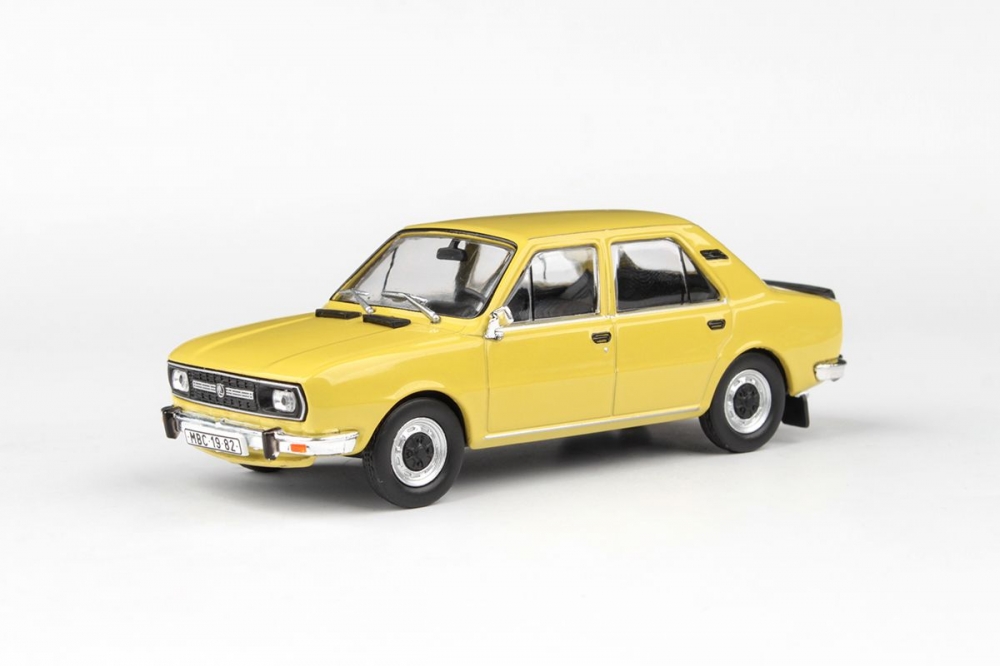 1:43 SKODA 120L 1982 - Žlutá Kanárková - - 724GY