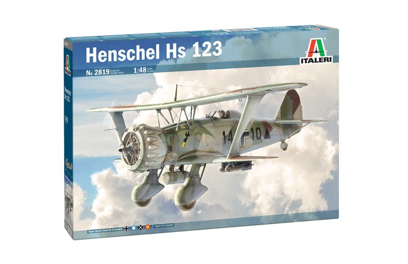 1:48 Сборная модель Самолет Henschel Hs 123 - 2819