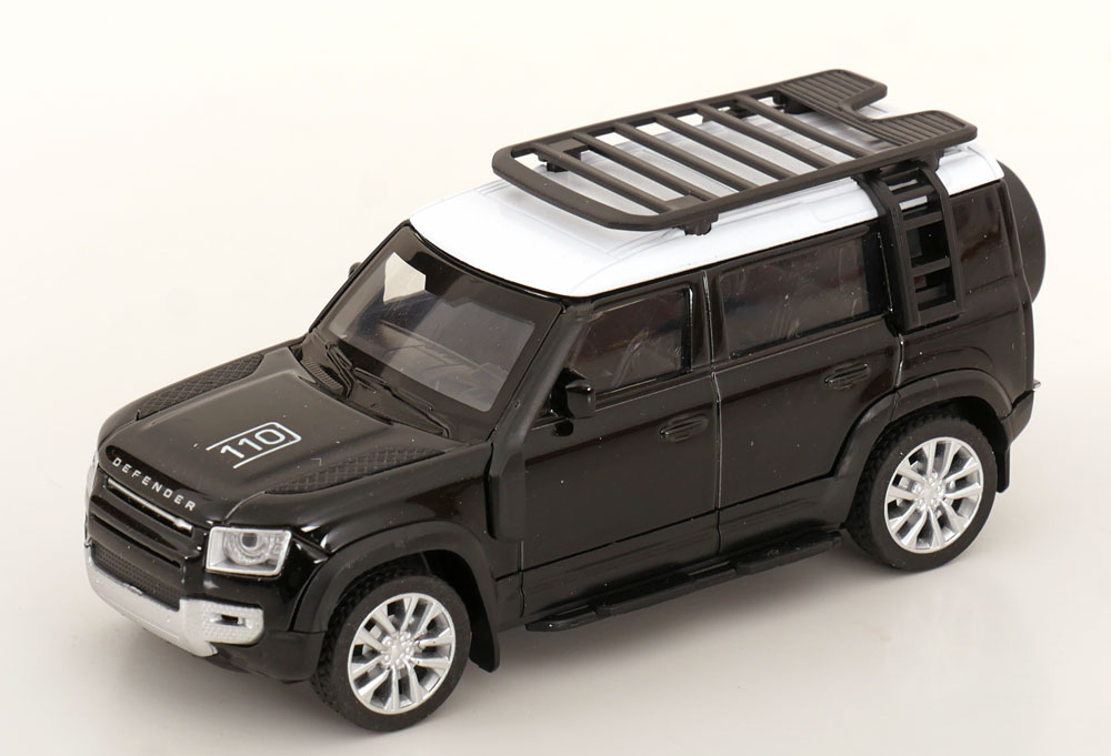 1:43 LAND ROVER Defender 110, black/white - QXT2503123K