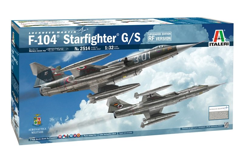 1:32 Сборная модель Самолет F-104G/S Starfighter улучшенная RF версия - 2514