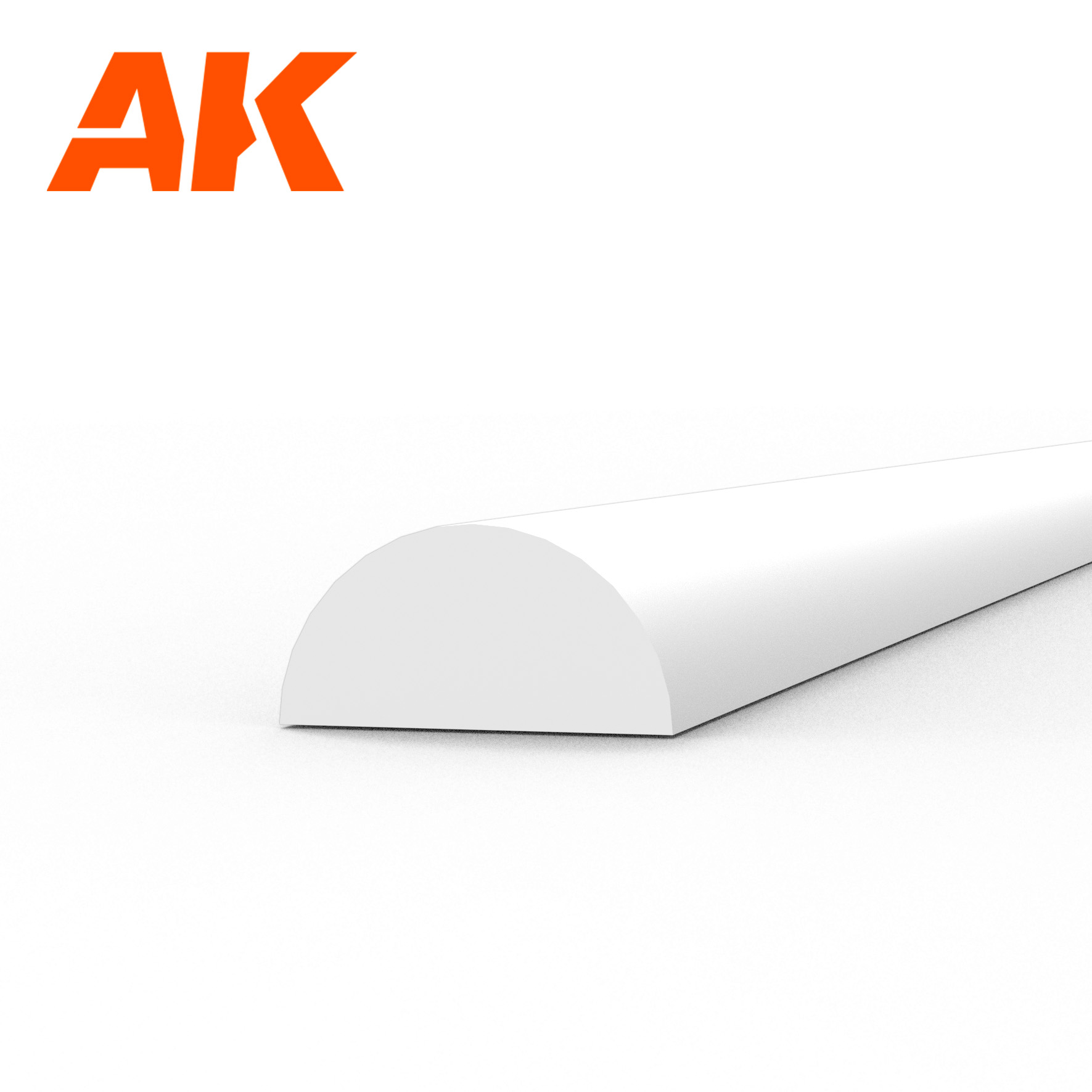 Half cane 3.00 x 350mm - STYRENE STRIP - AK6553