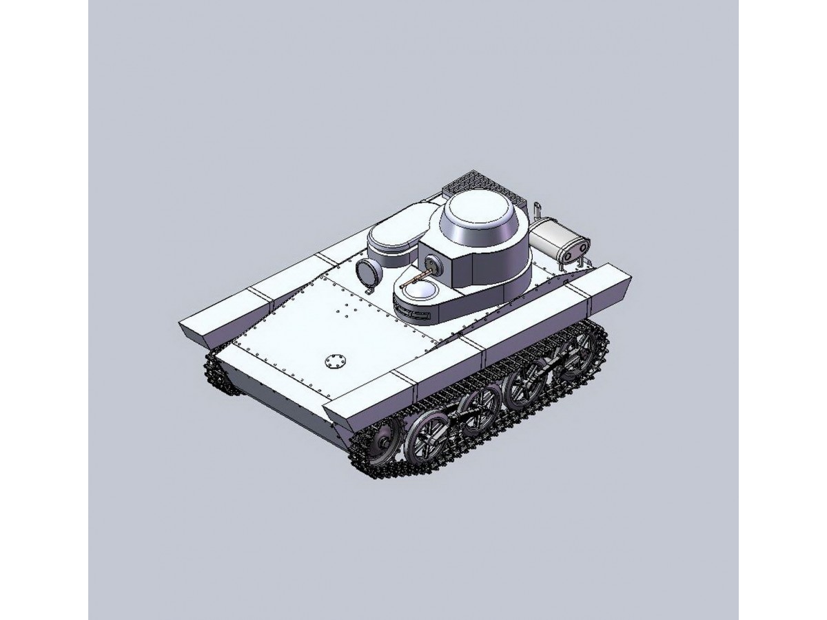 1:35 Сборная модель Советский легкий плавающий танк Т-33 Селезень - M35001