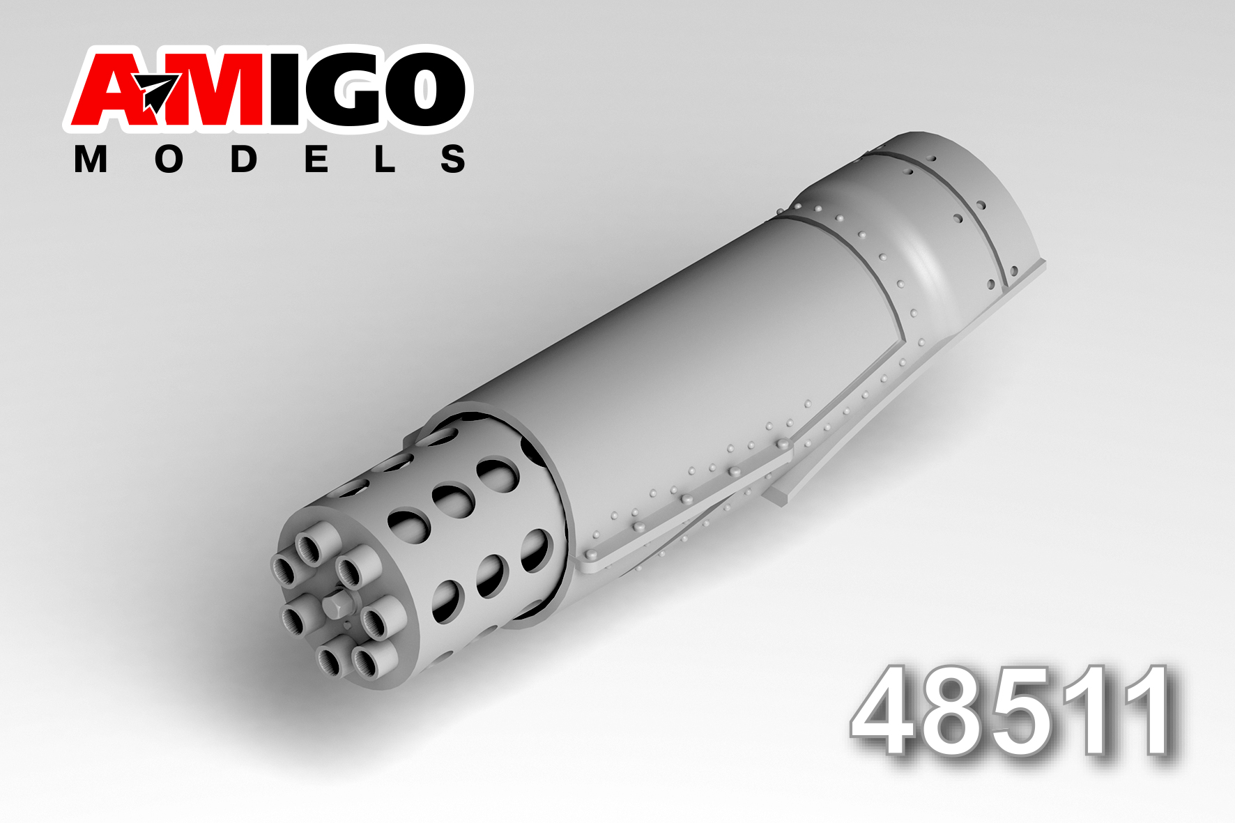 1:48 Блок стволов 30-мм пушки GAU-8A самолета А-10А/ С - amg 48511