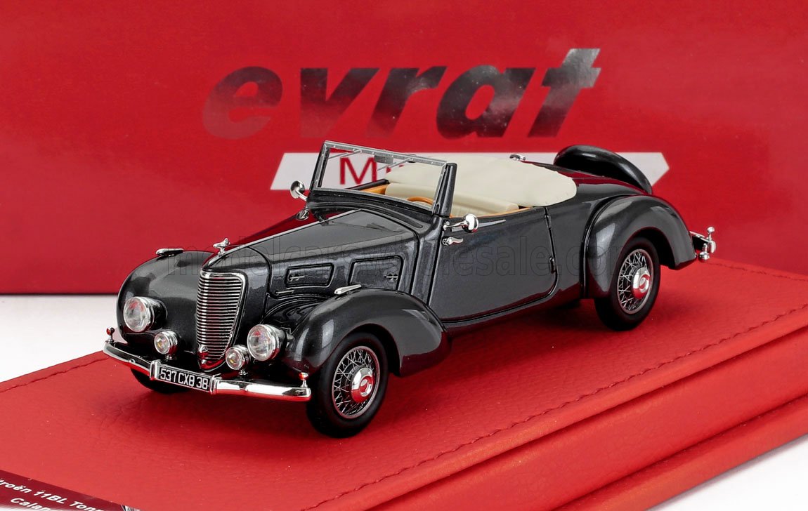 1:43 PEUGEOT 11bl Tonneline Spider Open (1938), Grey Met - EVR254