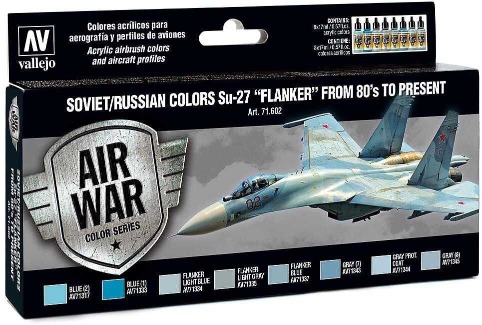Набор акриловых красок Model Air Soviet/Russian AF Sukhoi SU27 - 71602