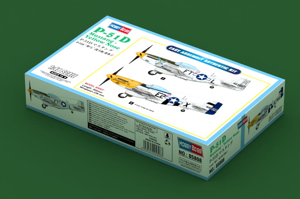 1:48 Сборная модель Американский одноместный истребитель P-51D - 85808