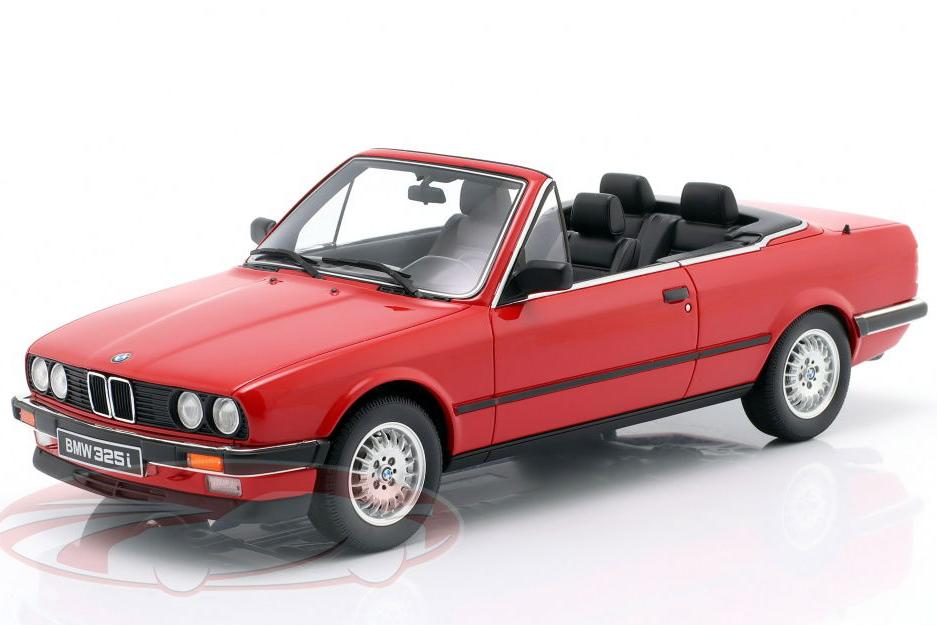 1:18 BMW 325i (E30) Cabriolet (1986), red (bright red 308) - OT1194