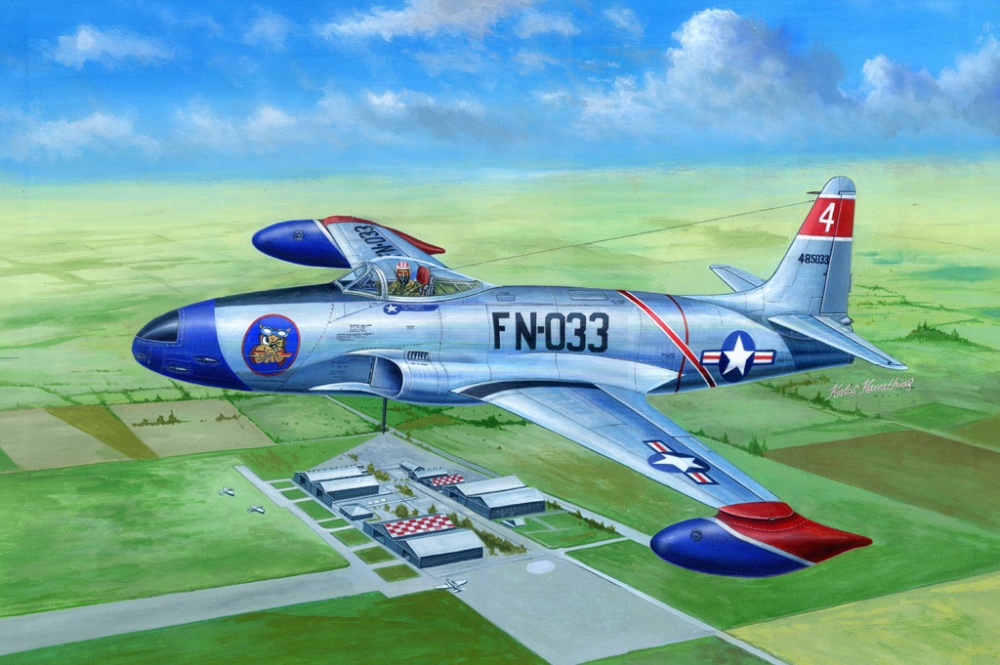1:48 Сборная модель Самолет F-80A Shooting Star fighter - 81723