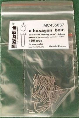 1:35 Головка болта (ключ 1,0 мм установочное отверстие 0,8 мм) - MC435037