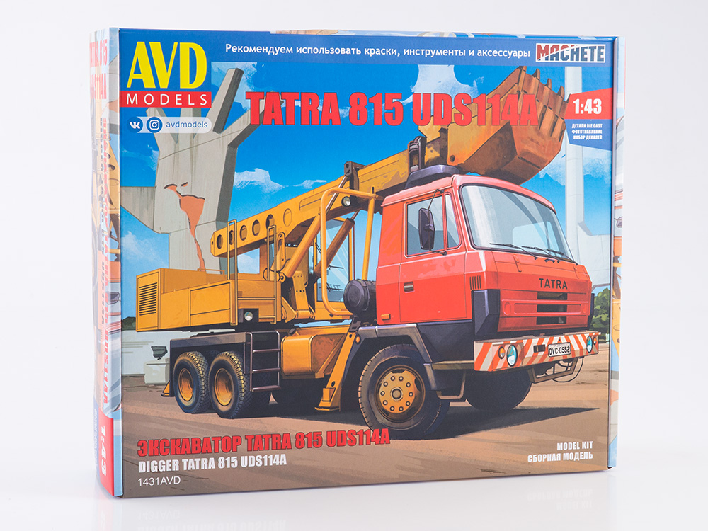 1:43 Сборная модель Экскаватор UDS-114A (Tatra-815) - 1431AVD