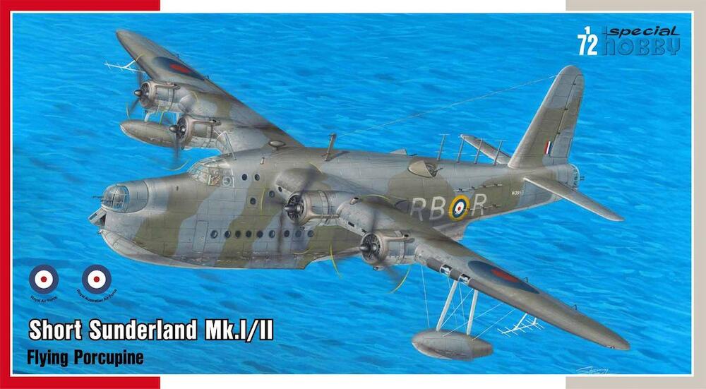 1:72 Сборная модель Short Sunderland Mk.I/II ‘The Flying Porcupine’ - SH72438