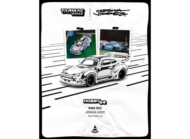 1:64 RWB 993, Designed by Joshua Vides, chrome - T64-TL017-JV