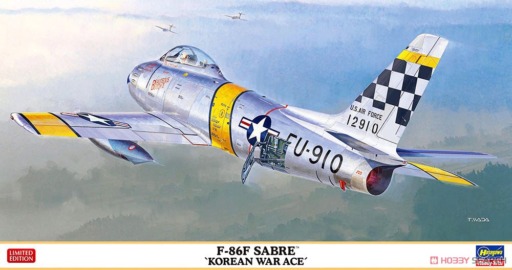 1:48 Сборная модель истребитель ВВС США F-86F SABRE (Ас Корейской войны) (Limited Edition) - 07532