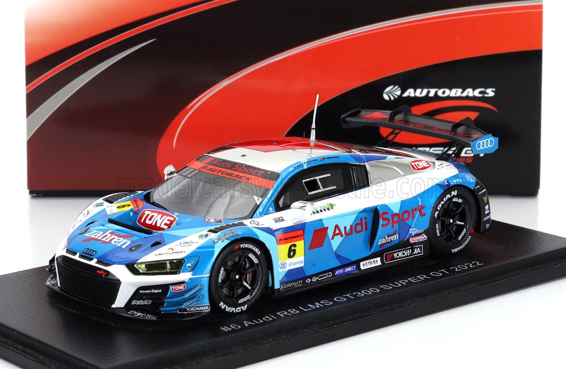 1:43 AUDI R8 Lms Team Lemans №6 Gt300 Super Gt (2022) Y.Katayama - R.Merhi Muntan, Blue White - SGT049