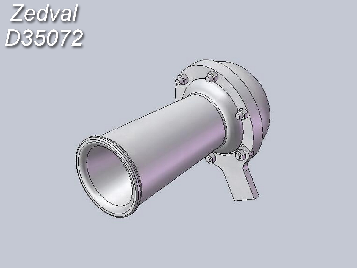 1:35 Звуковой сигнал прямой для Т-34, Су-100, ИСУ-152 (3D print) - D35072
